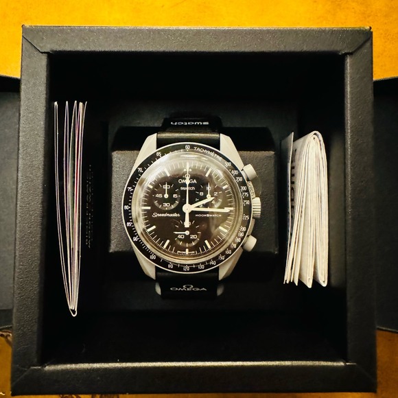 Omega X Swatch Bioceramic Moonswatch Mission to the Moon Gray Watch NIB Warranty - Picture 2 of 11